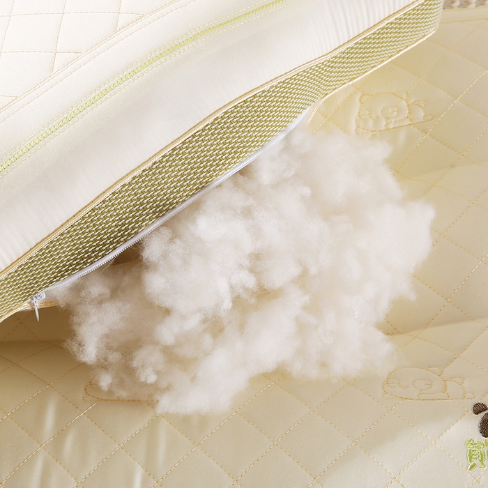 91家纺网 家纺一手货源 找家纺 金牛枕芯 2025新款熊猫呼呼乳胶夹层儿童成人枕头枕芯 熊猫趴趴-绿