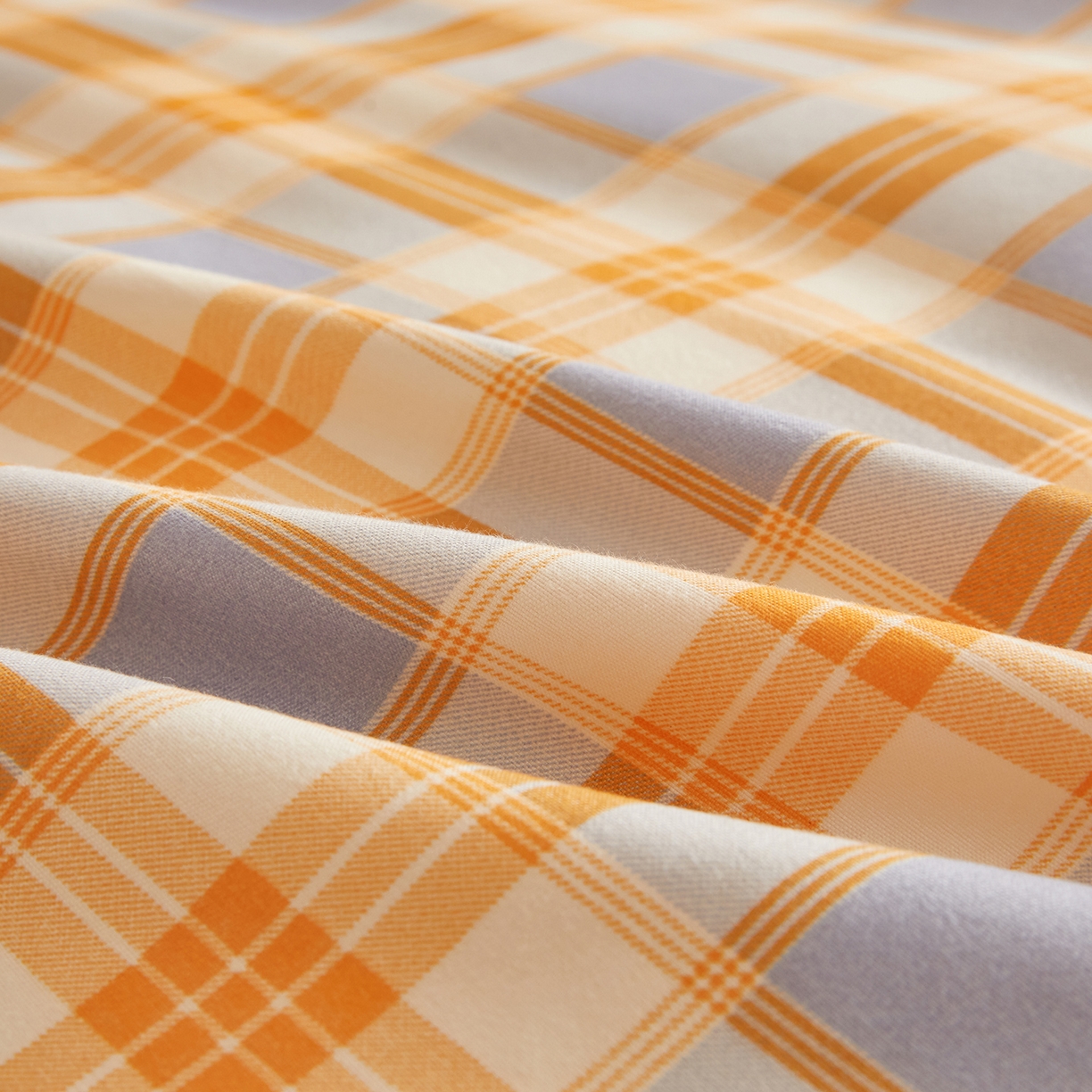 91家纺网 家纺一手货源 找家纺 逸居家纺  2025新款A类可拆洗水洗棉棉花被冬被 紫橙格