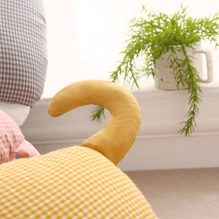 91家纺网 家纺一手货源 找家纺 金牛枕芯 2025新款全棉双层纱围巾猫荞麦枕儿童宝宝枕枕头枕芯 围巾猫-黄