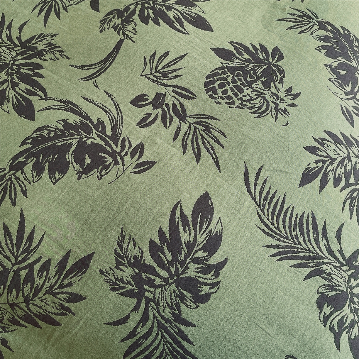 91家纺网 家纺一手货源 找家纺 佰亿莱 2026新款棉麻双层纱四件套第二批 夏日森林-绿