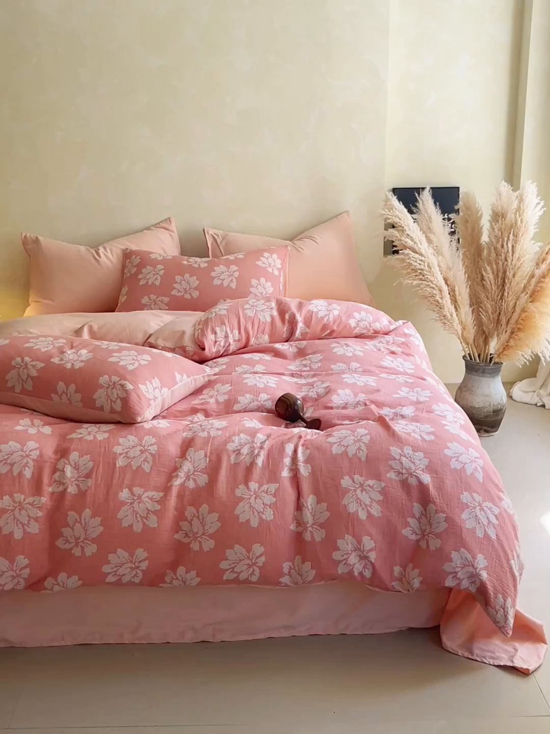 91家纺网 家纺一手货源 找家纺 （总）佰亿莱 2025新款棉麻双层纱四件套第二批