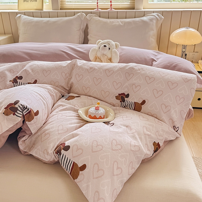 91家纺网 家纺一手货源 找家纺 （总）金盛纺 2025新款全棉纯棉加厚磨毛印花单品被套 被套单件