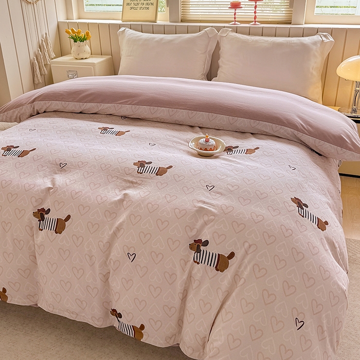 91家纺网 家纺一手货源 找家纺 （总）金盛纺 2025新款全棉纯棉加厚磨毛印花单品被套 被套单件