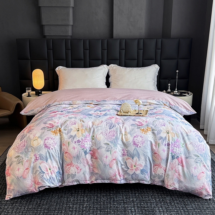 91家纺网 家纺一手货源 找家纺 （总）金盛纺 2025新款全棉纯棉加厚磨毛印花单品被套 被套单件