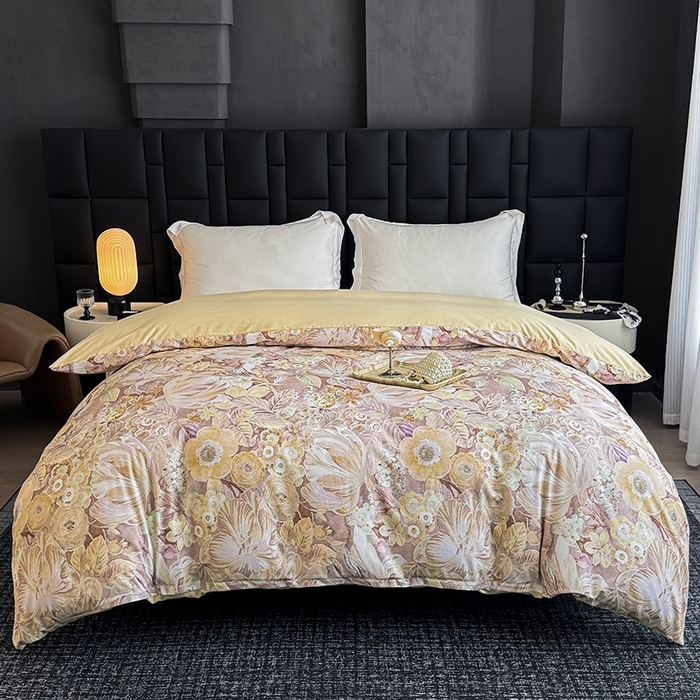 91家纺网 家纺一手货源 找家纺 （总）金盛纺 2025新款全棉纯棉加厚磨毛印花单品被套 被套单件