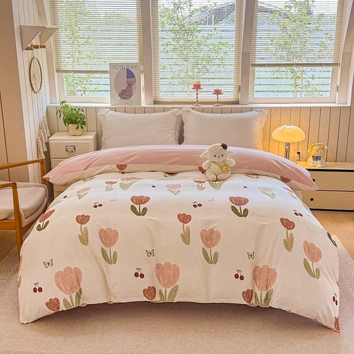 91家纺网 家纺一手货源 找家纺 （总）金盛纺 2025新款全棉纯棉加厚磨毛印花单品被套 被套单件