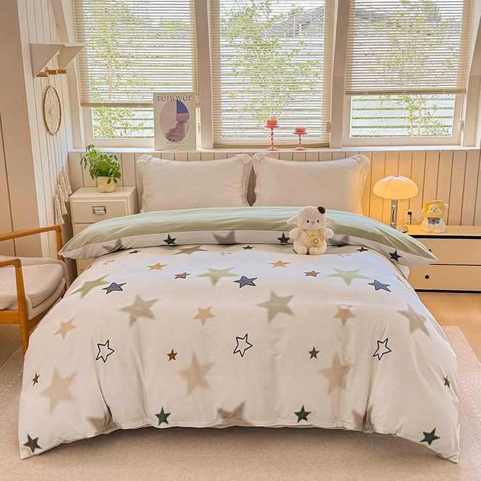 91家纺网 家纺一手货源 找家纺 （总）金盛纺 2025新款全棉纯棉加厚磨毛印花单品被套 被套单件