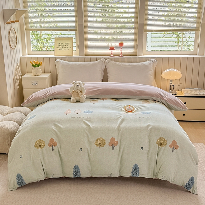 91家纺网 家纺一手货源 找家纺 （总）金盛纺 2025新款全棉纯棉加厚磨毛印花单品被套 被套单件