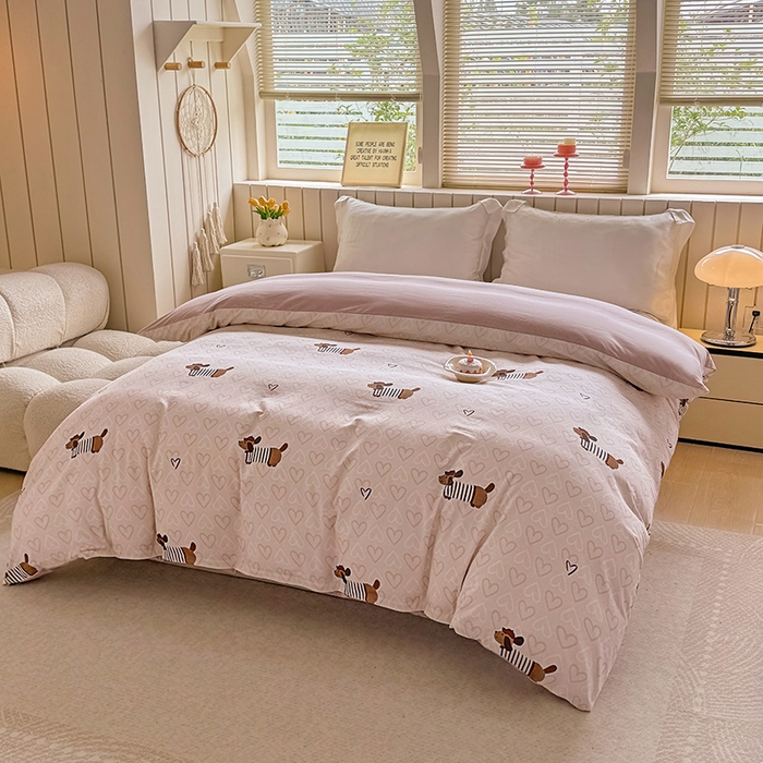 91家纺网 家纺一手货源 找家纺 （总）金盛纺 2025新款全棉纯棉加厚磨毛印花单品被套 被套单件