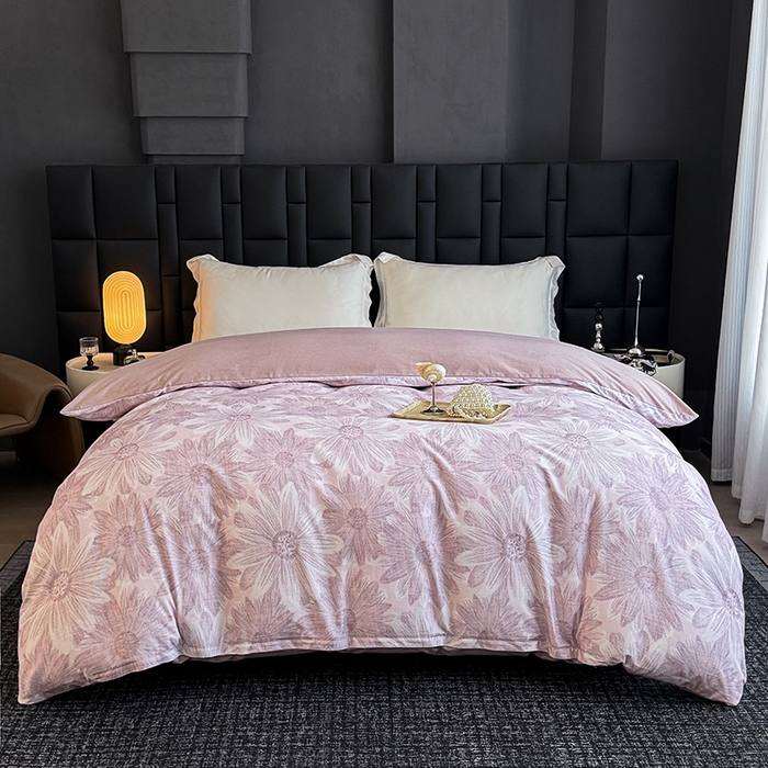 91家纺网 家纺一手货源 找家纺 （总）金盛纺 2025新款全棉纯棉加厚磨毛印花单品被套 被套单件