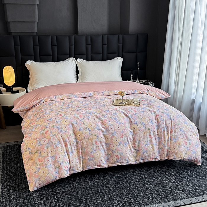 91家纺网 家纺一手货源 找家纺 金盛纺 2025新款全棉纯棉加厚磨毛印花单品被套 被套单件 仙女星尘