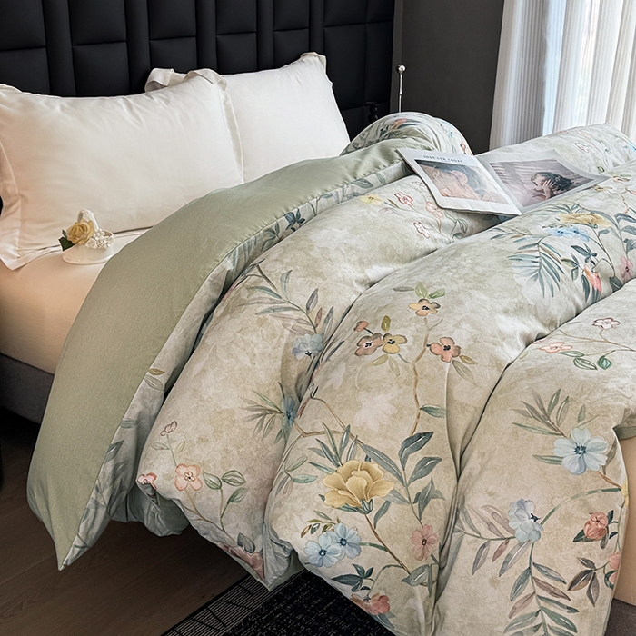 91家纺网 家纺一手货源 找家纺 金盛纺 2025新款全棉纯棉加厚磨毛印花单品被套 被套单件 美伊