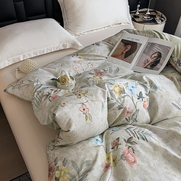 91家纺网 家纺一手货源 找家纺 金盛纺 2025新款全棉纯棉加厚磨毛印花单品被套 被套单件 美伊