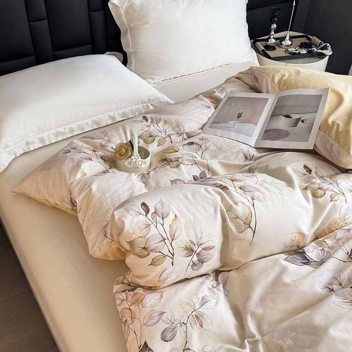 91家纺网 家纺一手货源 找家纺 金盛纺 2025新款全棉纯棉加厚磨毛印花单品被套 被套单件 舒蔓枝