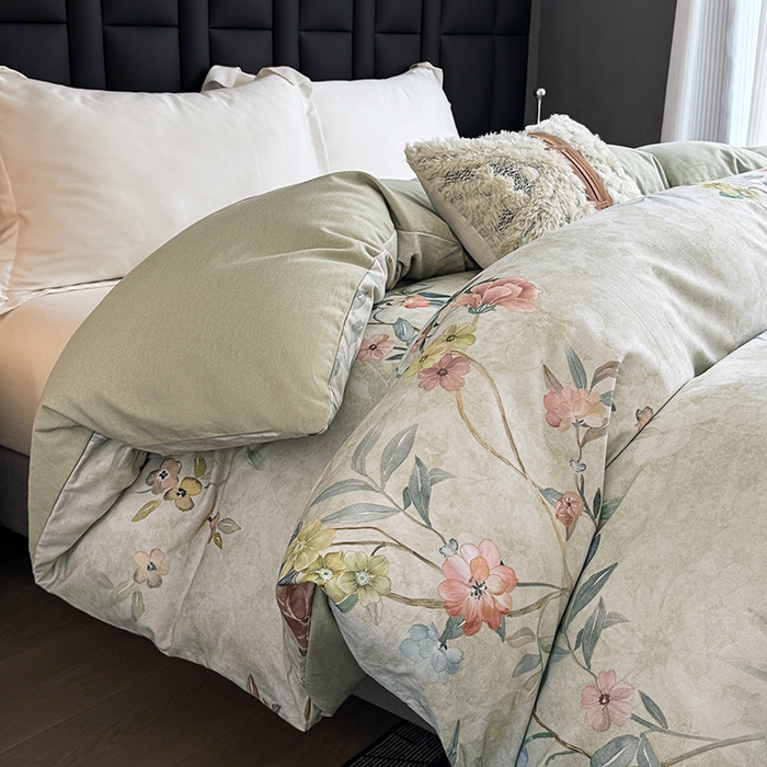 91家纺网 家纺一手货源 找家纺 金盛纺 2025新款全棉纯棉加厚磨毛印花单品被套 被套单件 美伊