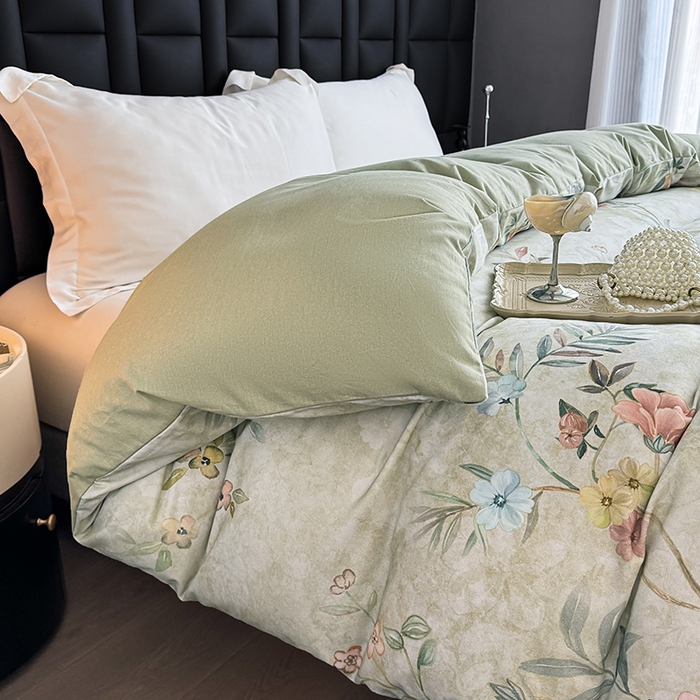 91家纺网 家纺一手货源 找家纺 金盛纺 2025新款全棉纯棉加厚磨毛印花单品被套 被套单件 美伊