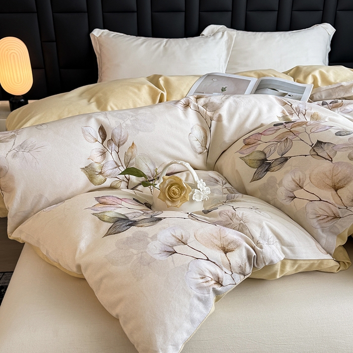 91家纺网 家纺一手货源 找家纺 金盛纺 2025新款全棉纯棉加厚磨毛印花单品被套 被套单件 舒蔓枝