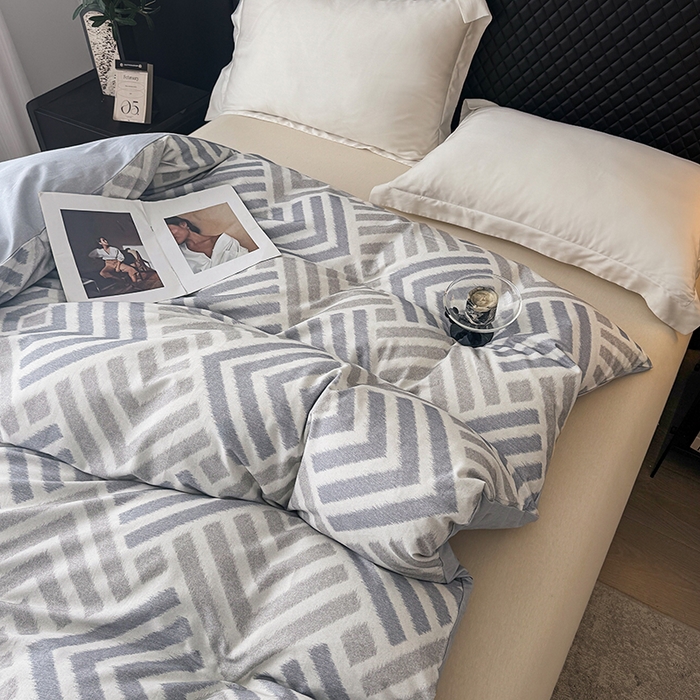 91家纺网 家纺一手货源 找家纺 金盛纺 2025新款全棉纯棉加厚磨毛印花单品被套 被套单件 半舟