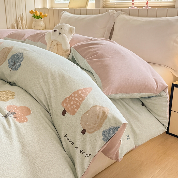 91家纺网 家纺一手货源 找家纺 金盛纺 2025新款全棉纯棉加厚磨毛印花单品被套 被套单件 柏林少女