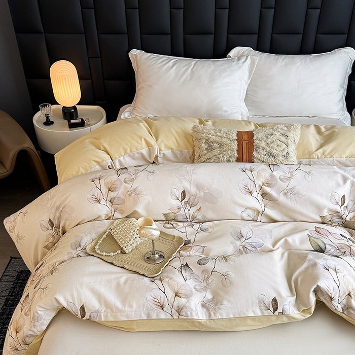 91家纺网 家纺一手货源 找家纺 金盛纺 2025新款全棉纯棉加厚磨毛印花单品被套 被套单件 舒蔓枝