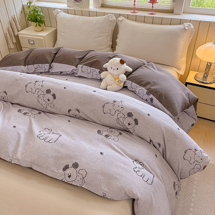 91家纺网 家纺一手货源 找家纺 金盛纺 2025新款全棉纯棉加厚磨毛印花单品被套 被套单件 吉唛