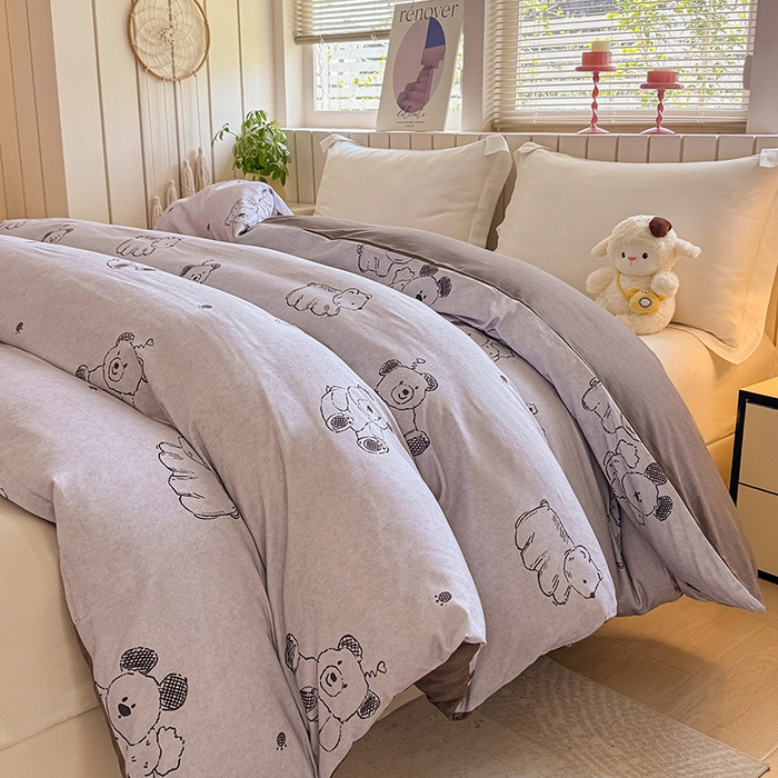 91家纺网 家纺一手货源 找家纺 金盛纺 2025新款全棉纯棉加厚磨毛印花单品被套 被套单件 吉唛