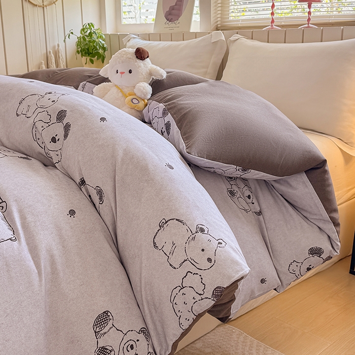 91家纺网 家纺一手货源 找家纺 金盛纺 2025新款全棉纯棉加厚磨毛印花单品被套 被套单件 吉唛