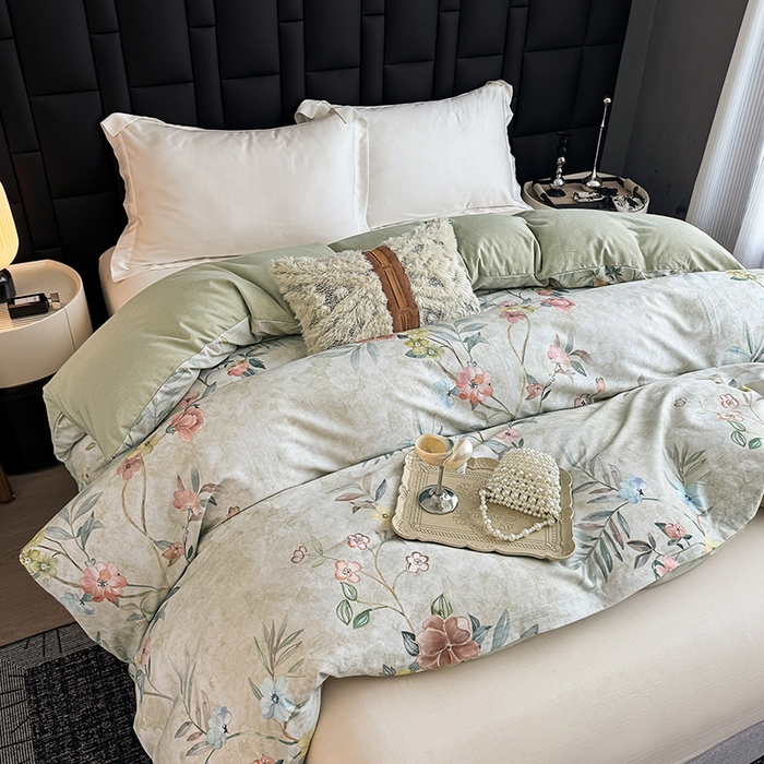 91家纺网 家纺一手货源 找家纺 金盛纺 2025新款全棉纯棉加厚磨毛印花单品被套 被套单件 美伊