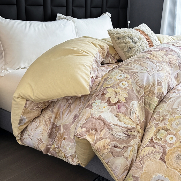 91家纺网 家纺一手货源 找家纺 金盛纺 2025新款全棉纯棉加厚磨毛印花单品被套 被套单件 弥斯