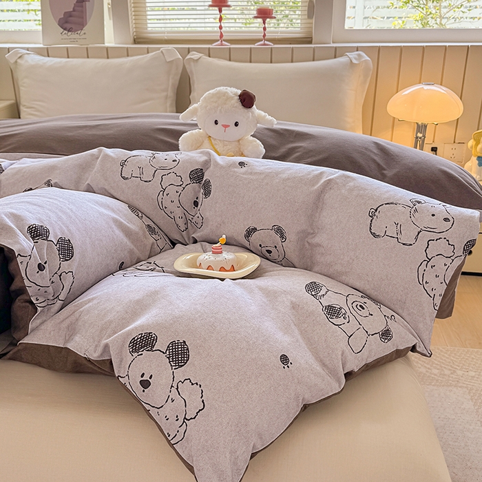 91家纺网 家纺一手货源 找家纺 金盛纺 2025新款全棉纯棉加厚磨毛印花单品被套 被套单件 吉唛