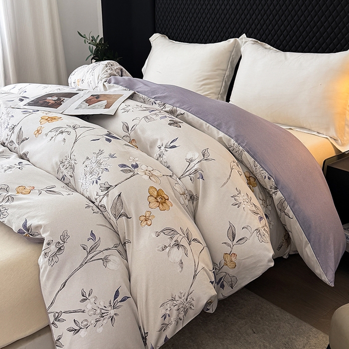 91家纺网 家纺一手货源 找家纺 金盛纺 2025新款全棉纯棉加厚磨毛印花单品被套 被套单件 硕朵