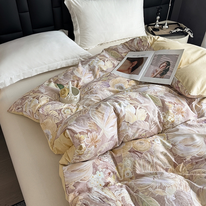 91家纺网 家纺一手货源 找家纺 金盛纺 2025新款全棉纯棉加厚磨毛印花单品被套 被套单件 弥斯