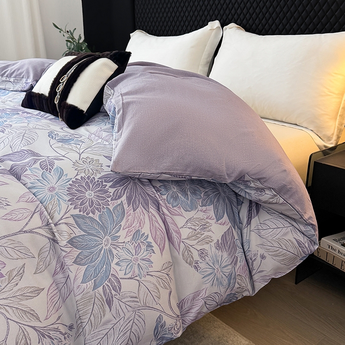 91家纺网 家纺一手货源 找家纺 金盛纺 2025新款全棉纯棉加厚磨毛印花单品被套 被套单件 禾风里