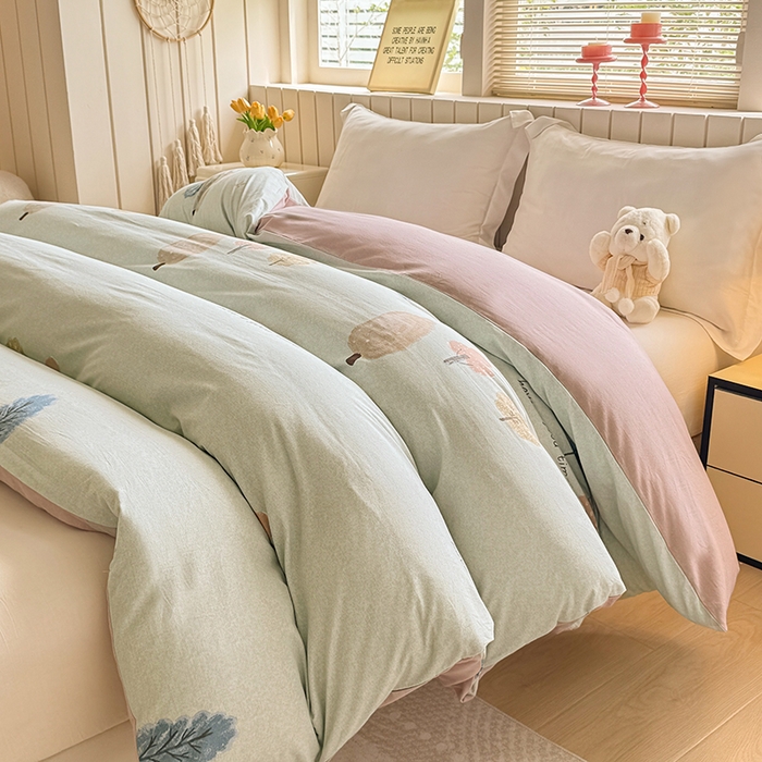 91家纺网 家纺一手货源 找家纺 金盛纺 2025新款全棉纯棉加厚磨毛印花单品被套 被套单件 柏林少女