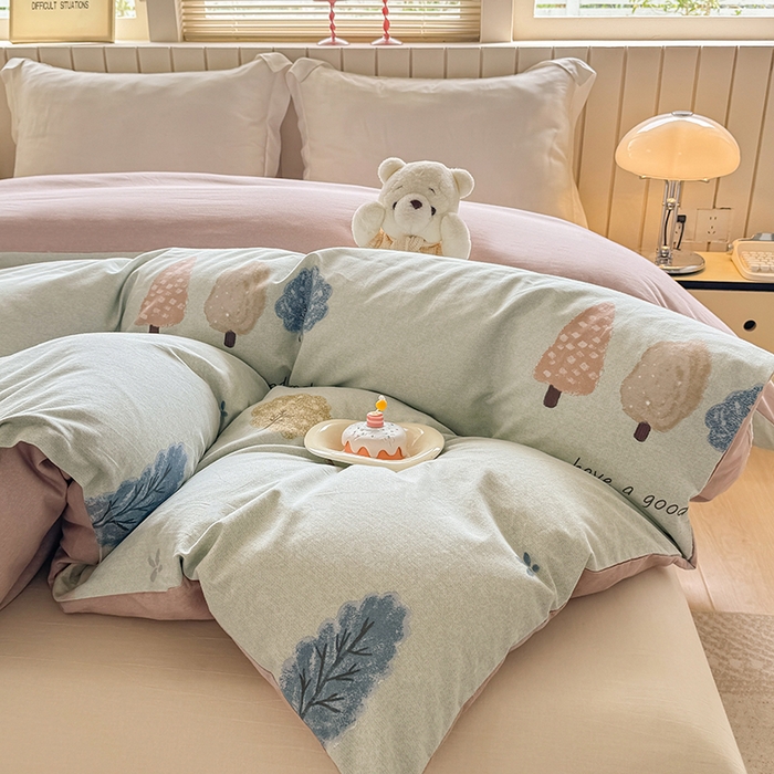 91家纺网 家纺一手货源 找家纺 金盛纺 2025新款全棉纯棉加厚磨毛印花单品被套 被套单件 柏林少女