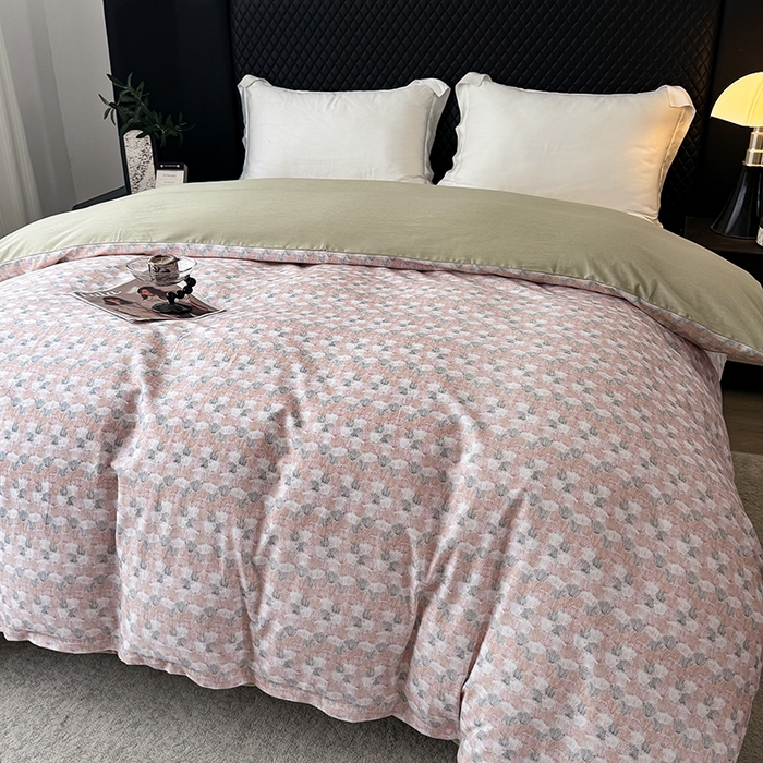 91家纺网 家纺一手货源 找家纺 金盛纺 2025新款全棉纯棉加厚磨毛印花单品被套 被套单件 弥望