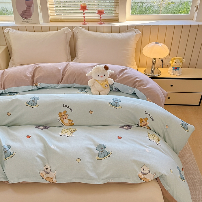 91家纺网 家纺一手货源 找家纺 金盛纺 2025新款全棉纯棉加厚磨毛印花单品被套 被套单件 恩佑