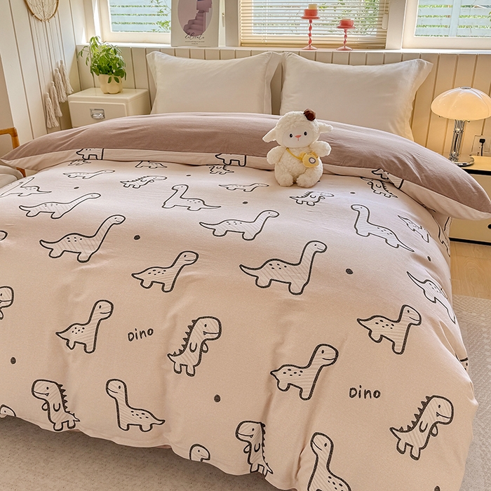 91家纺网 家纺一手货源 找家纺 金盛纺 2025新款全棉纯棉加厚磨毛印花单品被套 被套单件 人间真宝