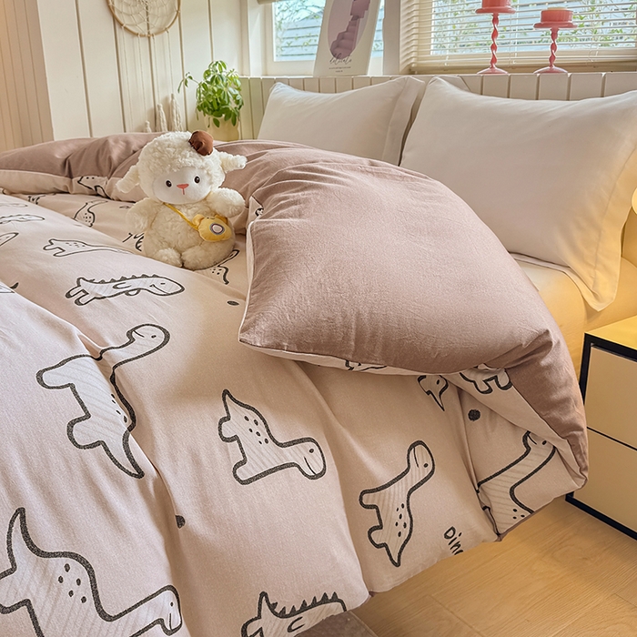 91家纺网 家纺一手货源 找家纺 金盛纺 2025新款全棉纯棉加厚磨毛印花单品被套 被套单件 人间真宝