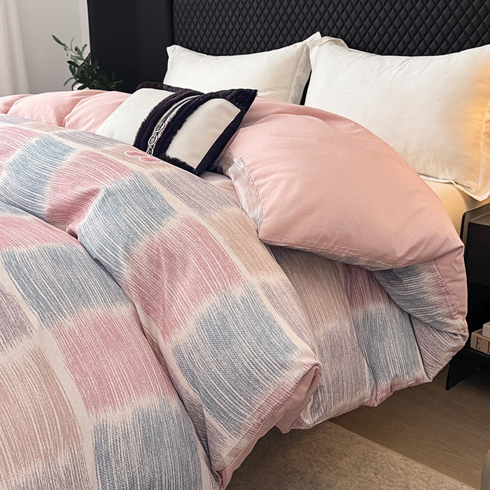 91家纺网 家纺一手货源 找家纺 金盛纺 2025新款全棉纯棉加厚磨毛印花单品被套 被套单件 樱为你