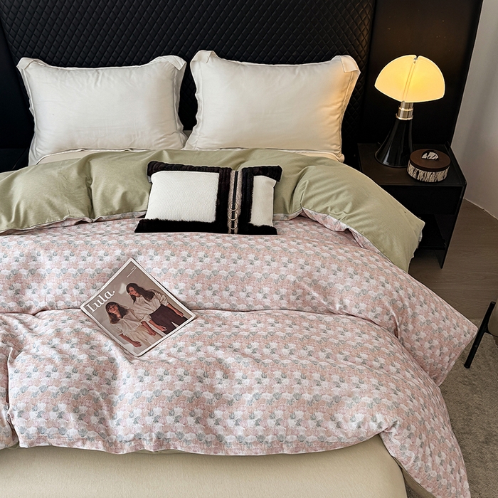 91家纺网 家纺一手货源 找家纺 金盛纺 2025新款全棉纯棉加厚磨毛印花单品被套 被套单件 弥望