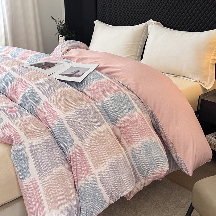 91家纺网 家纺一手货源 找家纺 金盛纺 2025新款全棉纯棉加厚磨毛印花单品被套 被套单件 樱为你