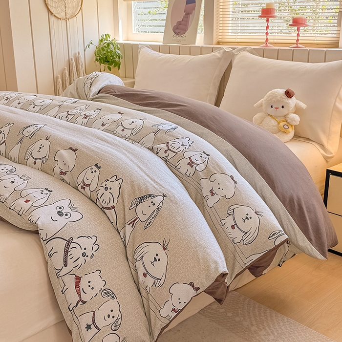 91家纺网 家纺一手货源 找家纺 金盛纺 2025新款全棉纯棉加厚磨毛印花单品被套 被套单件 小奥汀