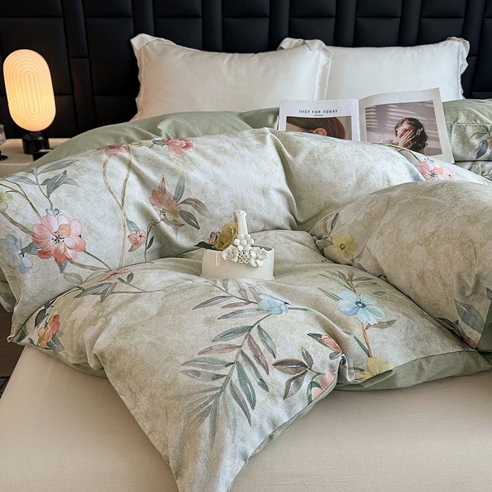 91家纺网 家纺一手货源 找家纺 金盛纺 2025新款全棉纯棉加厚磨毛印花单品被套 被套单件 美伊