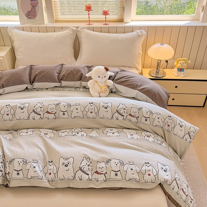 91家纺网 家纺一手货源 找家纺 金盛纺 2025新款全棉纯棉加厚磨毛印花单品被套 被套单件 小奥汀