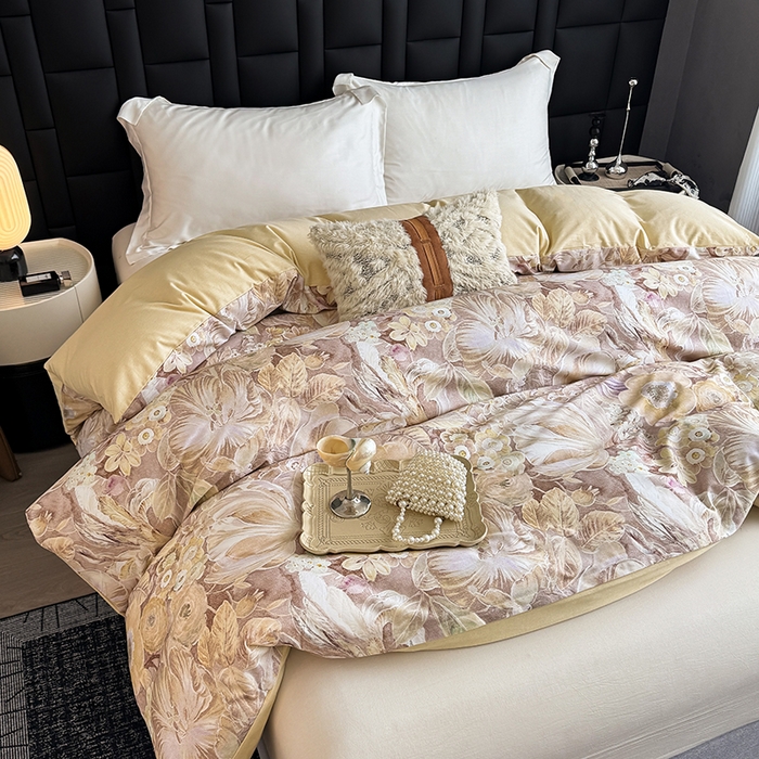 91家纺网 家纺一手货源 找家纺 金盛纺 2025新款全棉纯棉加厚磨毛印花单品被套 被套单件 弥斯