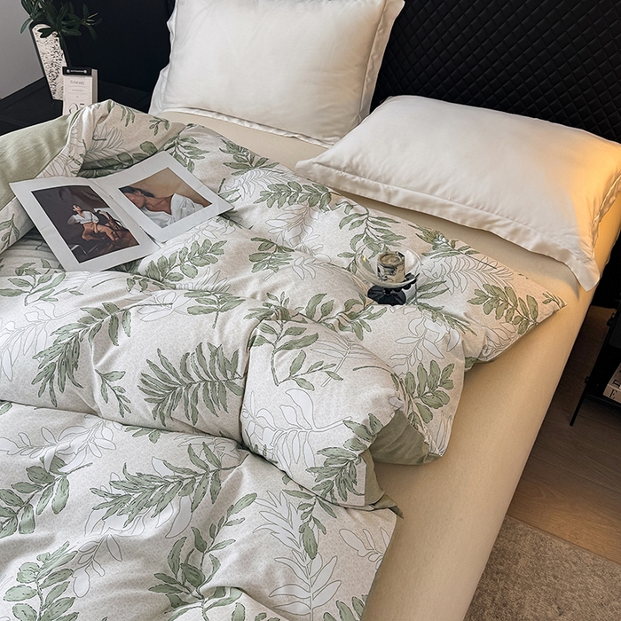 91家纺网 家纺一手货源 找家纺 金盛纺 2025新款全棉纯棉加厚磨毛印花单品被套 被套单件 风和日暖