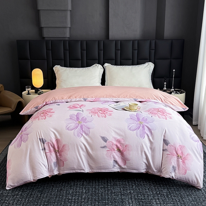 91家纺网 家纺一手货源 找家纺 （总）金盛纺 2025新款全棉纯棉加厚磨毛印花单品被套 被套单件