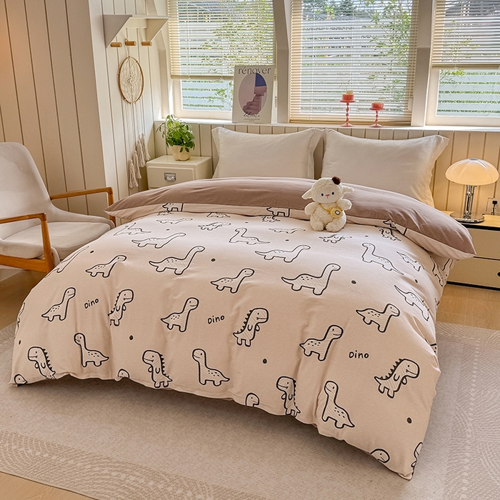 91家纺网 家纺一手货源 找家纺 金盛纺 2025新款全棉纯棉加厚磨毛印花单品被套 被套单件 人间真宝