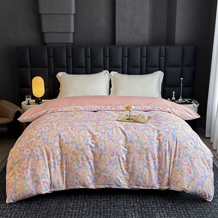 91家纺网 家纺一手货源 找家纺 （总）金盛纺 2025新款全棉纯棉加厚磨毛印花单品被套 被套单件